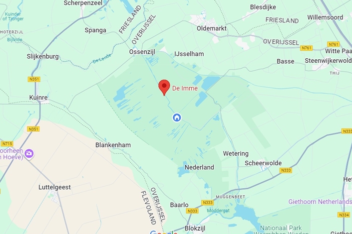 Locatie Sterrenwacht de Weerribben