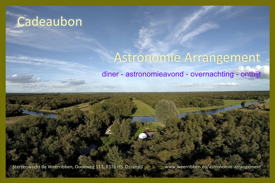 Cadeaubon astronomie-arrangement Sterrenwacht de Weerribben